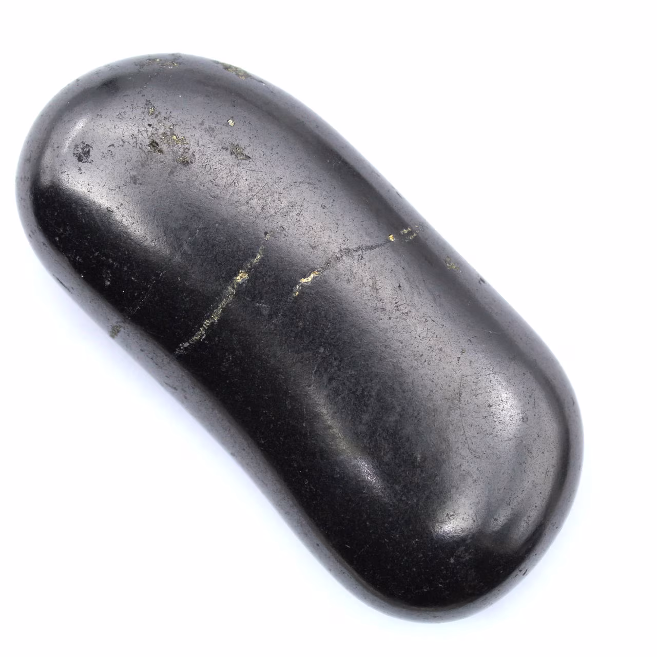 Ornamental polished shungite