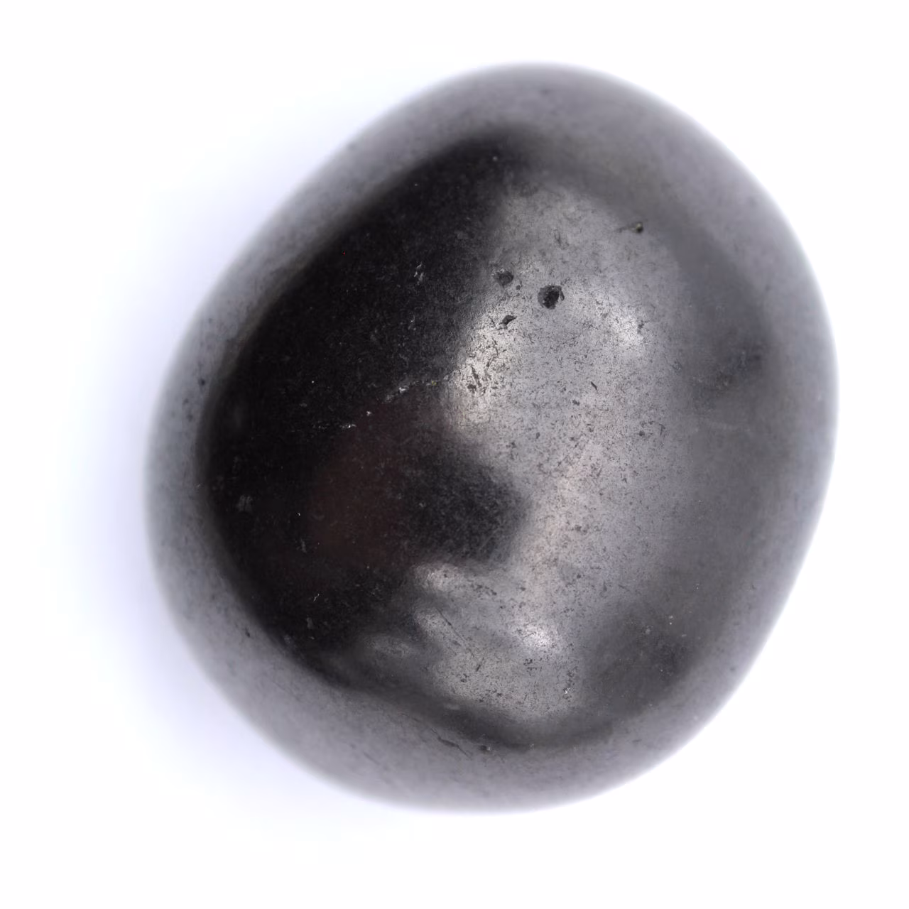 Polished natural shungite