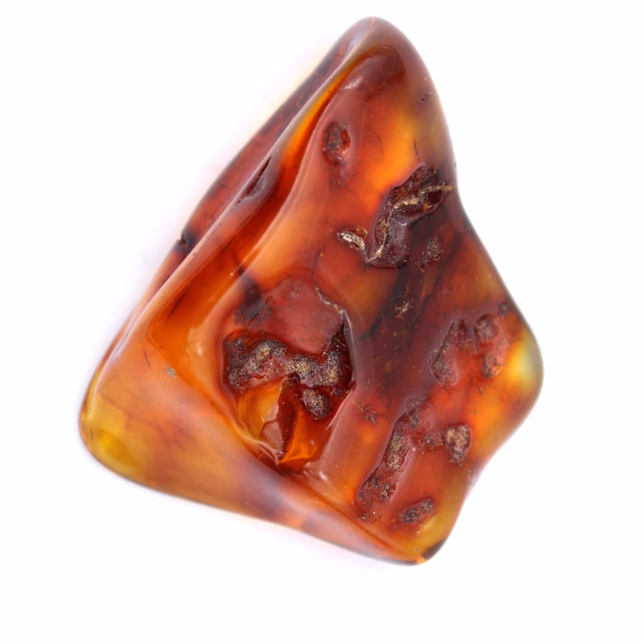 Dark yellow amber