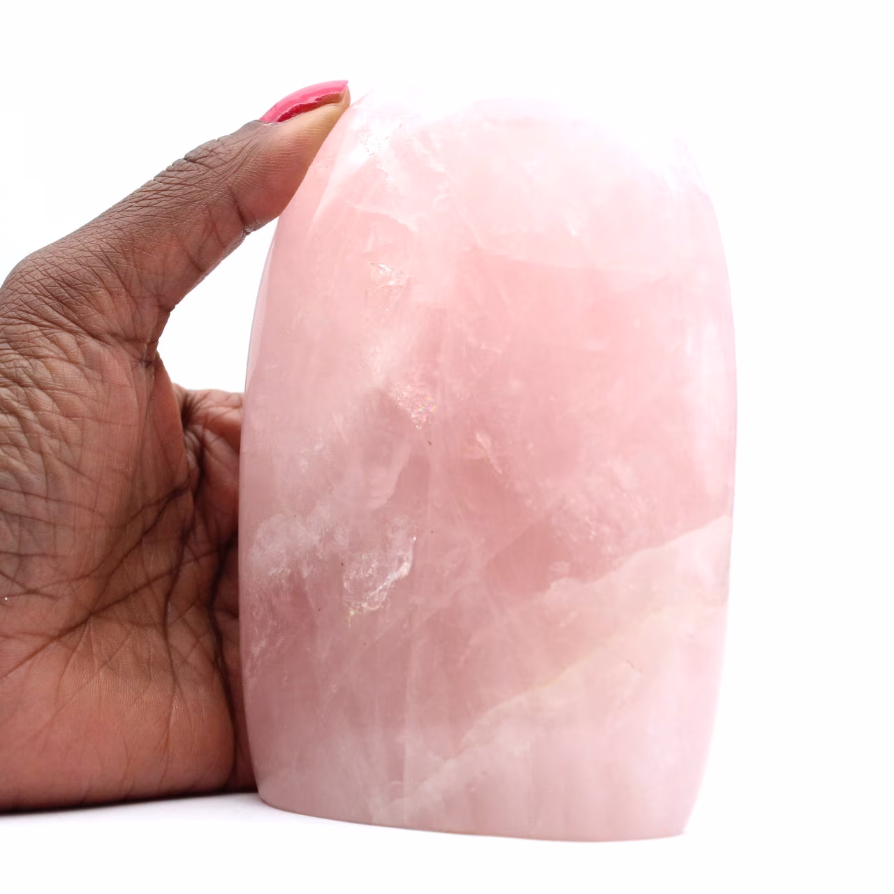 Collectible natural rose quartz