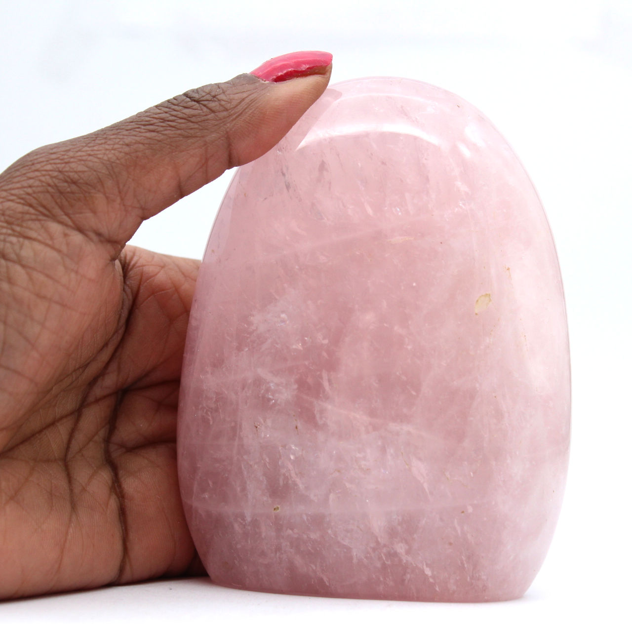 Collectible natural rose quartz