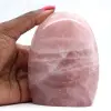 Polished rose quartz - 0
