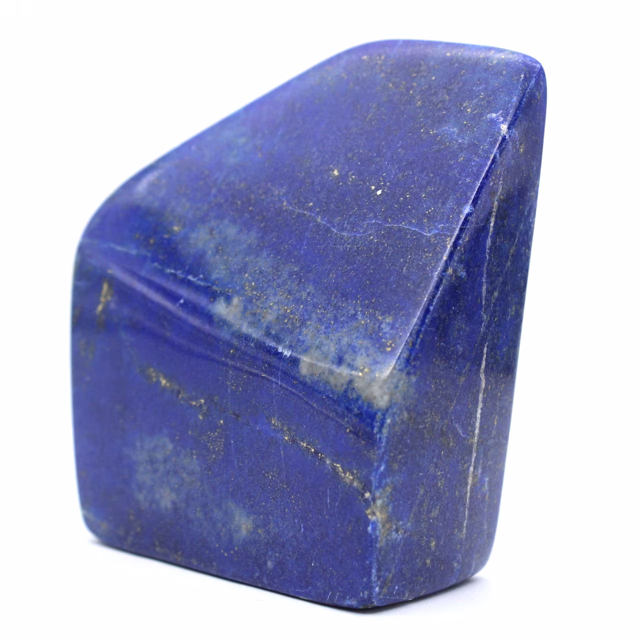 Polished lapis lazuli stone