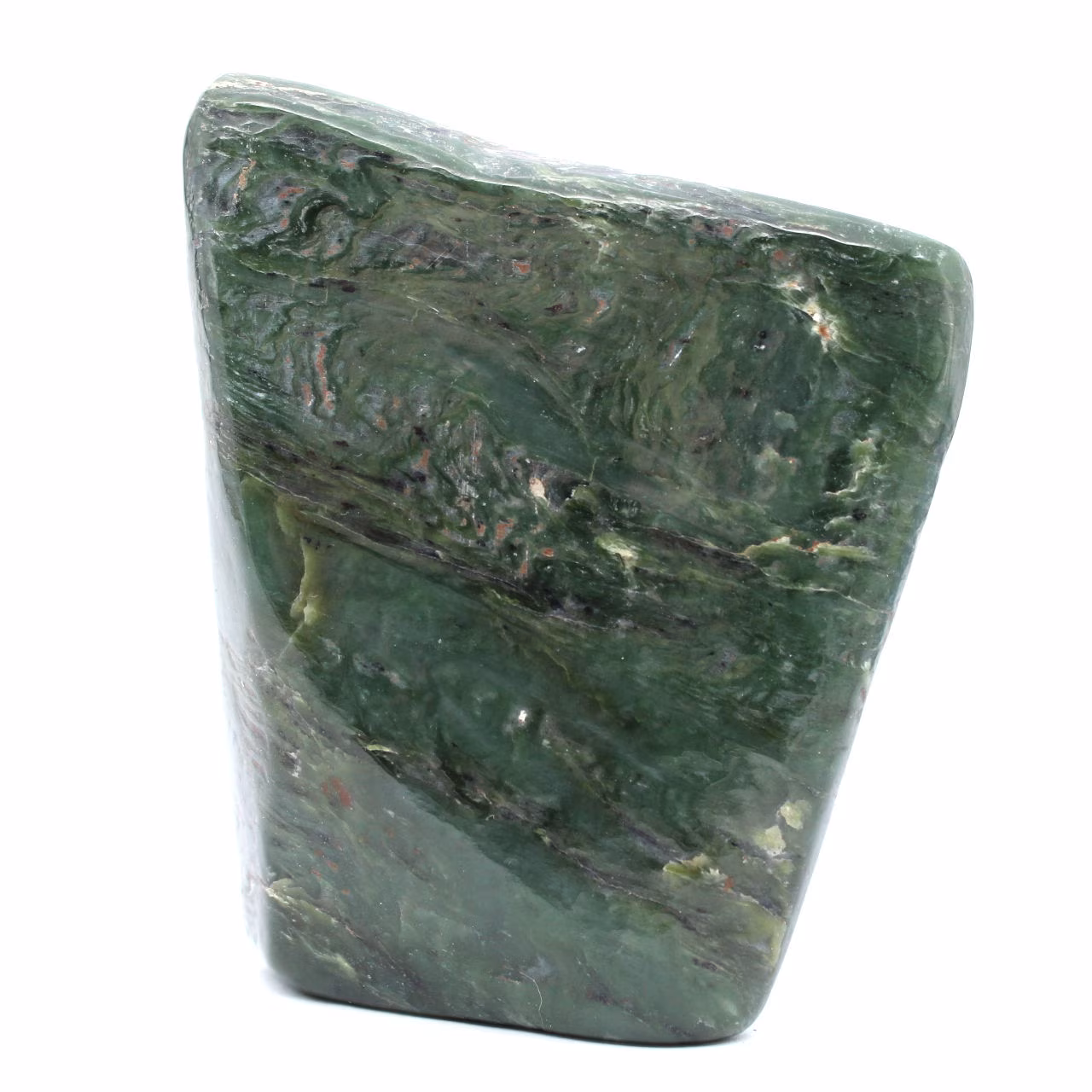 Polished nephrite jade