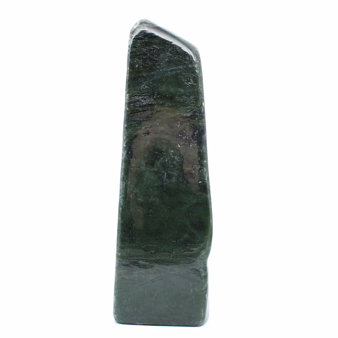 Nephrite jade rock polished