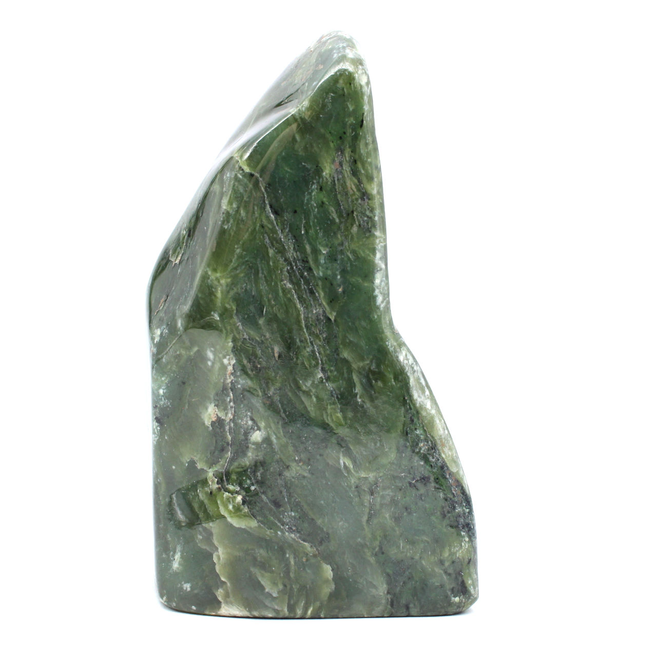 Nephrite jade polished stone