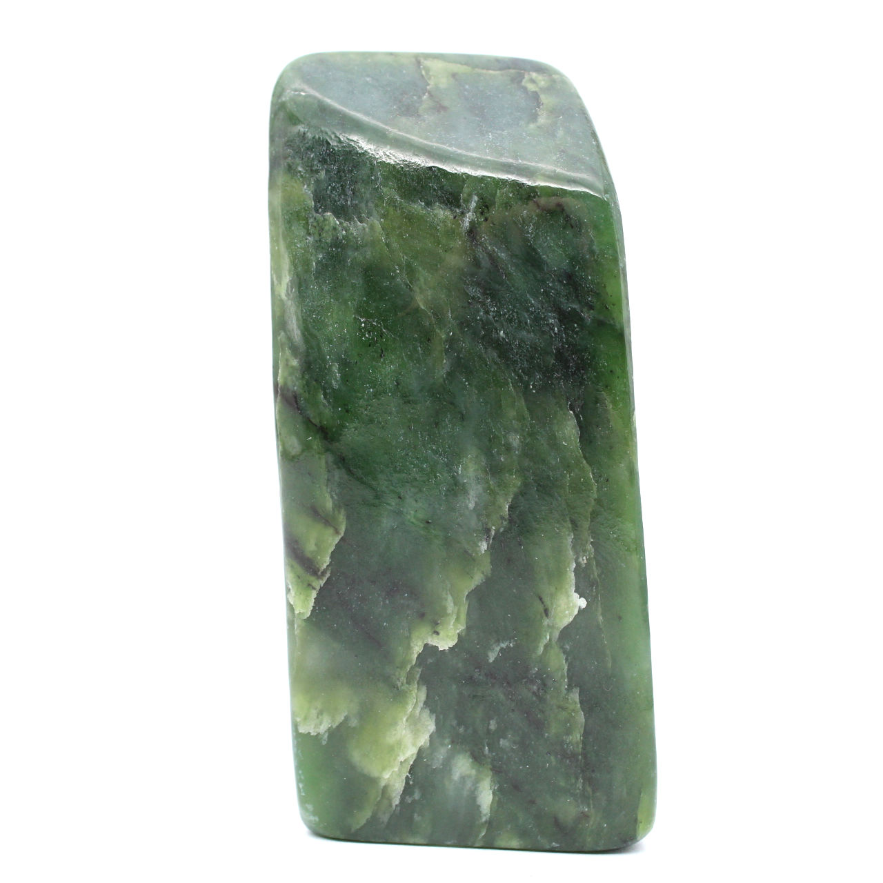 Decorative polished nephrite jade