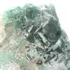 Green fluorite cubes on gangue - 7