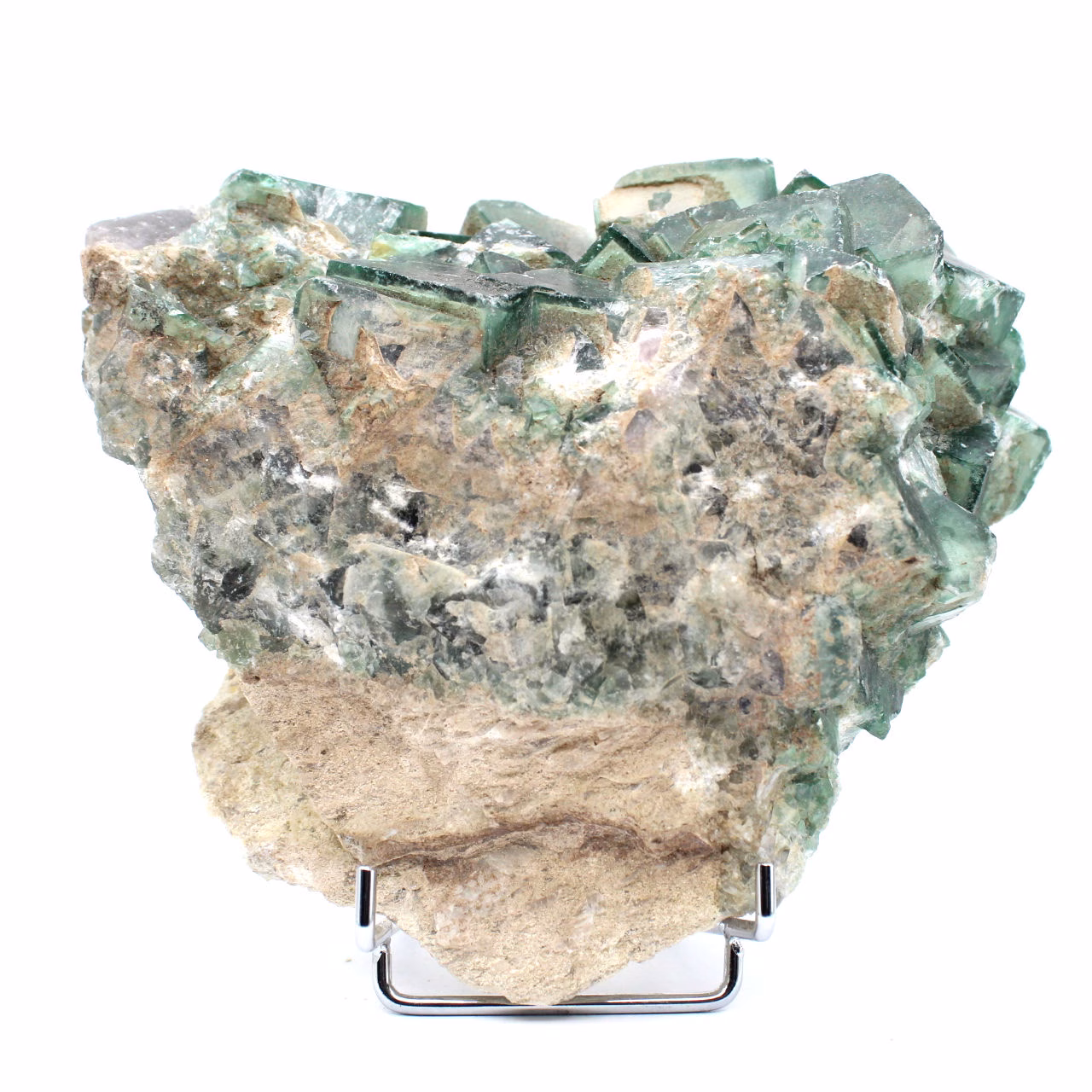 Natural cubic fluorite crystals from madagascar