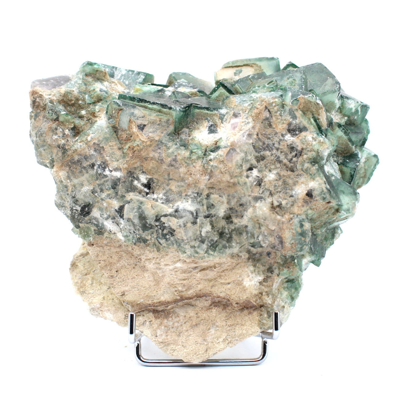 Natural cubic fluorite crystals from madagascar