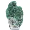 Raw natural fluorite in green crystals - 0