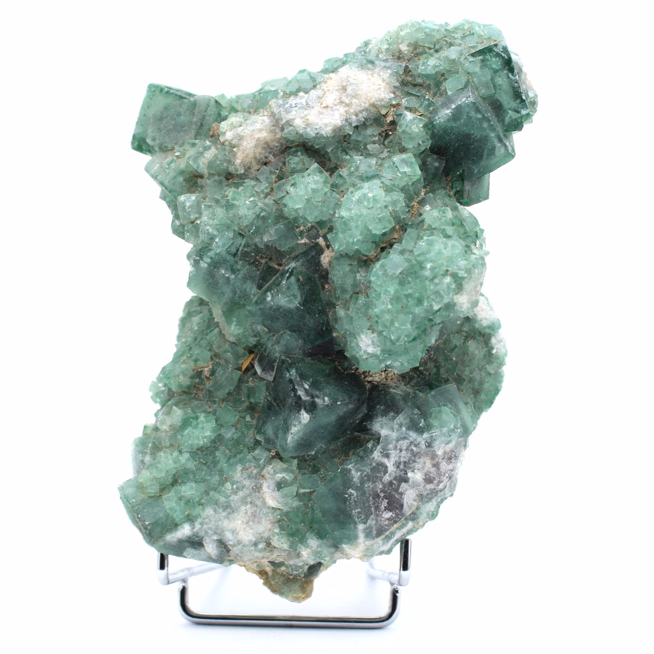 Raw natural fluorite on gangue