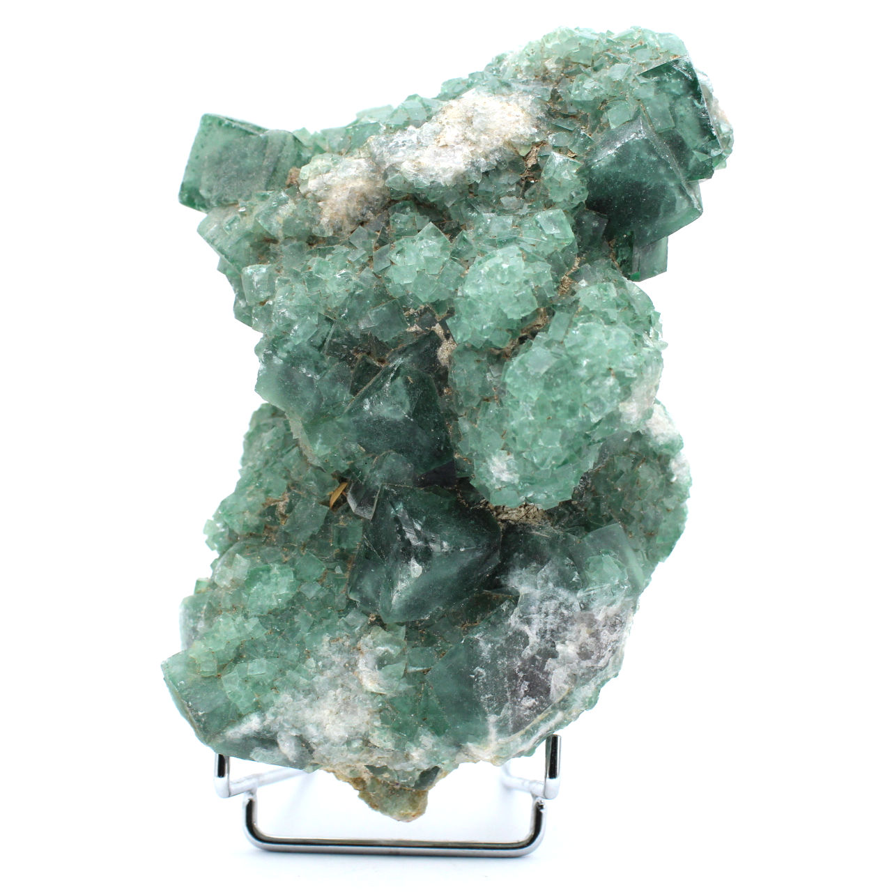 Raw natural fluorite on gangue