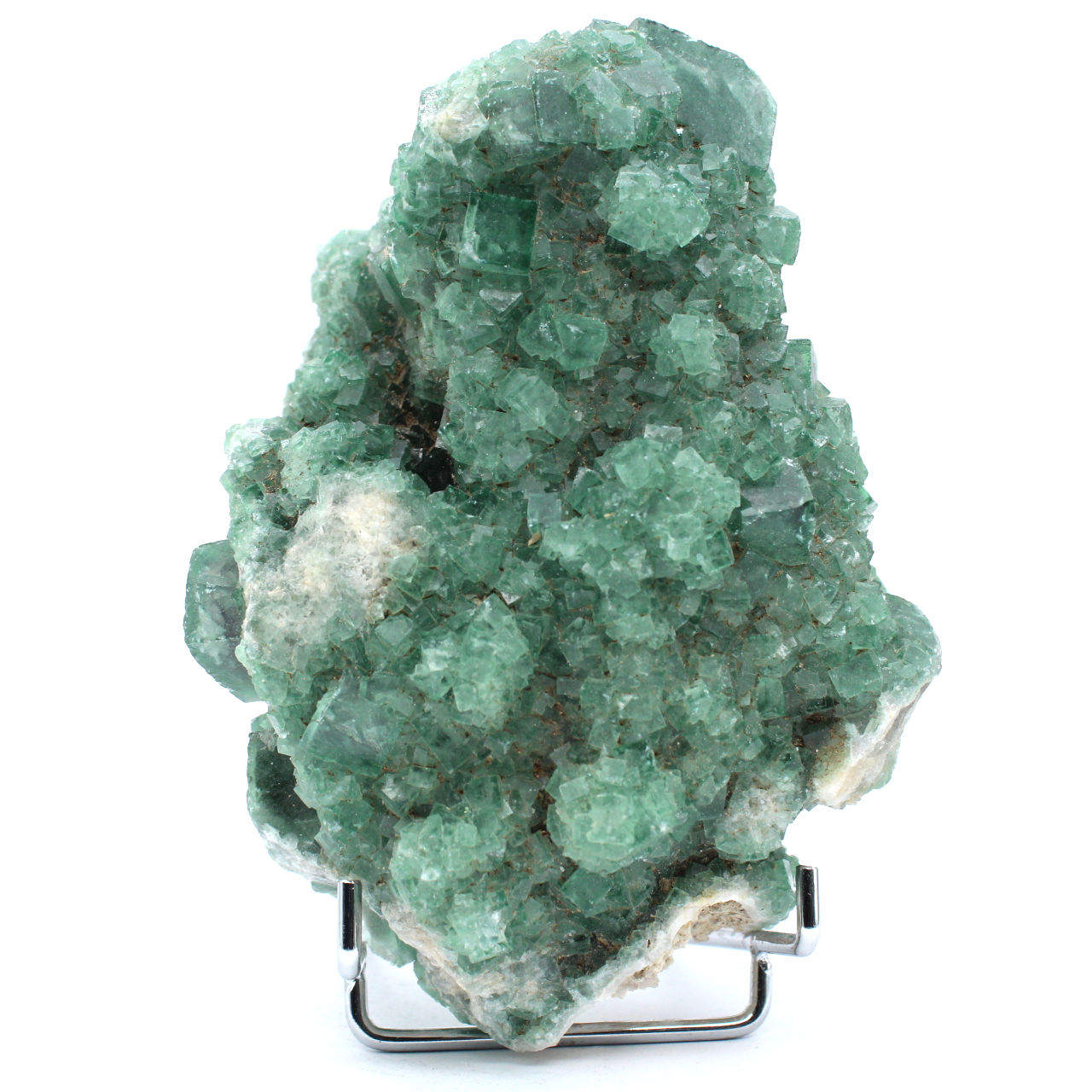 Crystallized natural fluorite stone