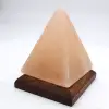 Himalayan Pink Salt Pyramid Lamp - 0