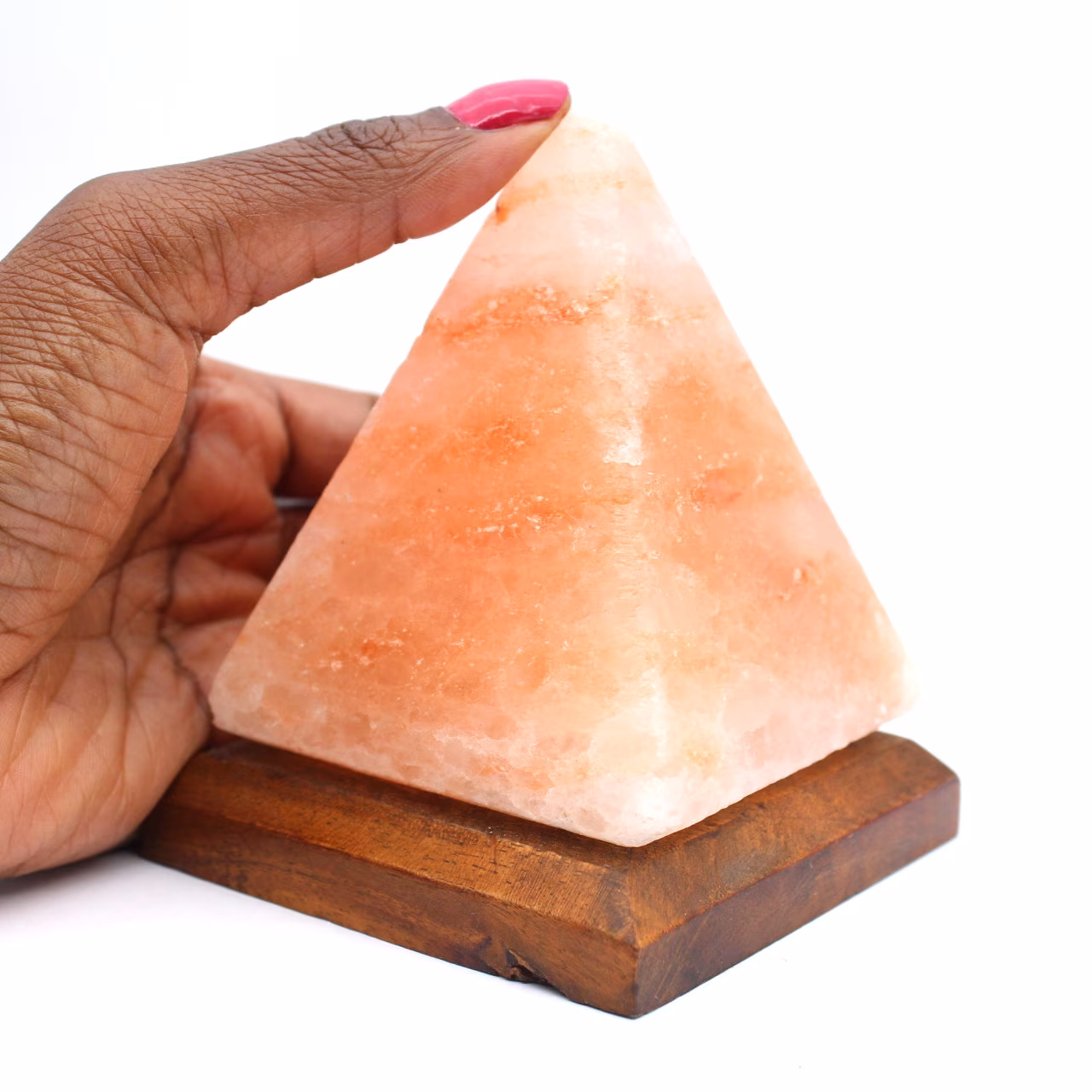Himalayan Pink Salt Pyramid Lamp