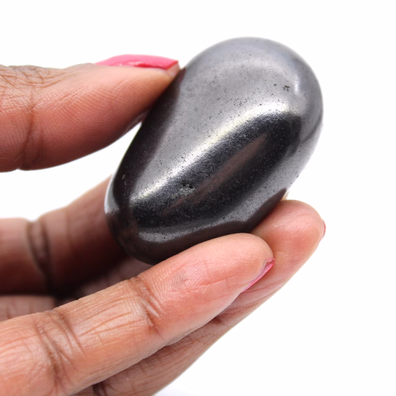 Polished shungite stone