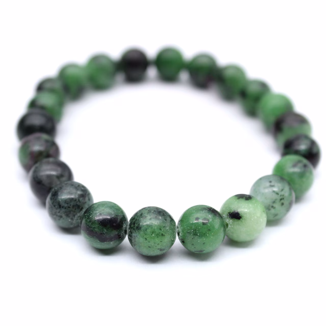 Zoisite ruby bracelet