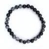 Snow obsidian bracelet - 0