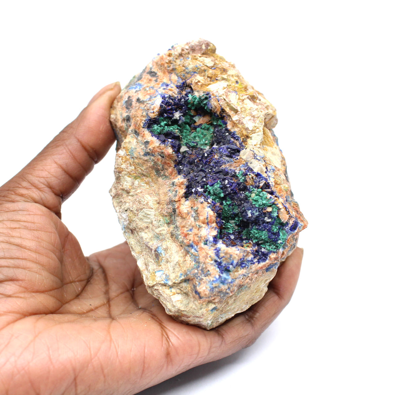 Azurite and malachite