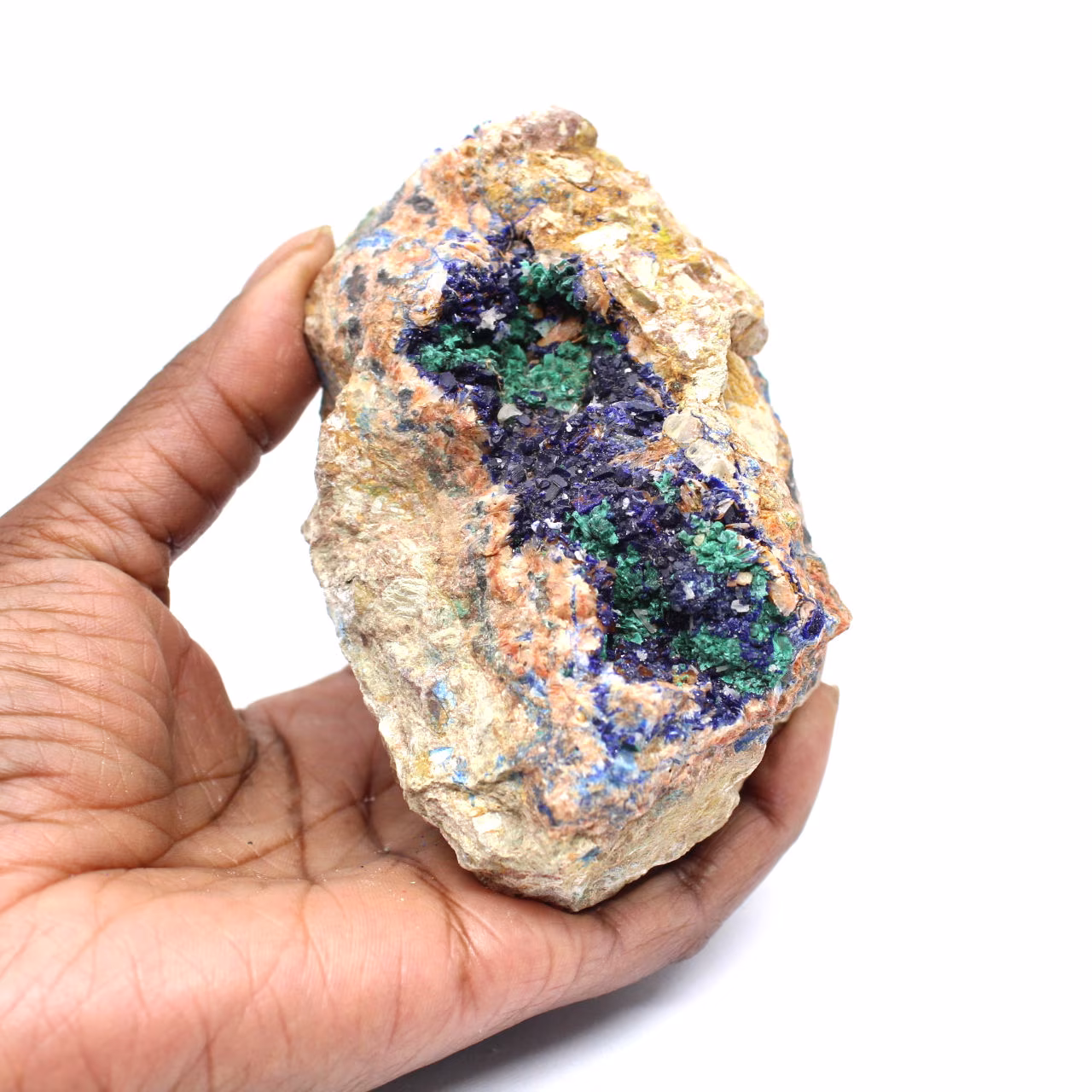 Azurite and malachite