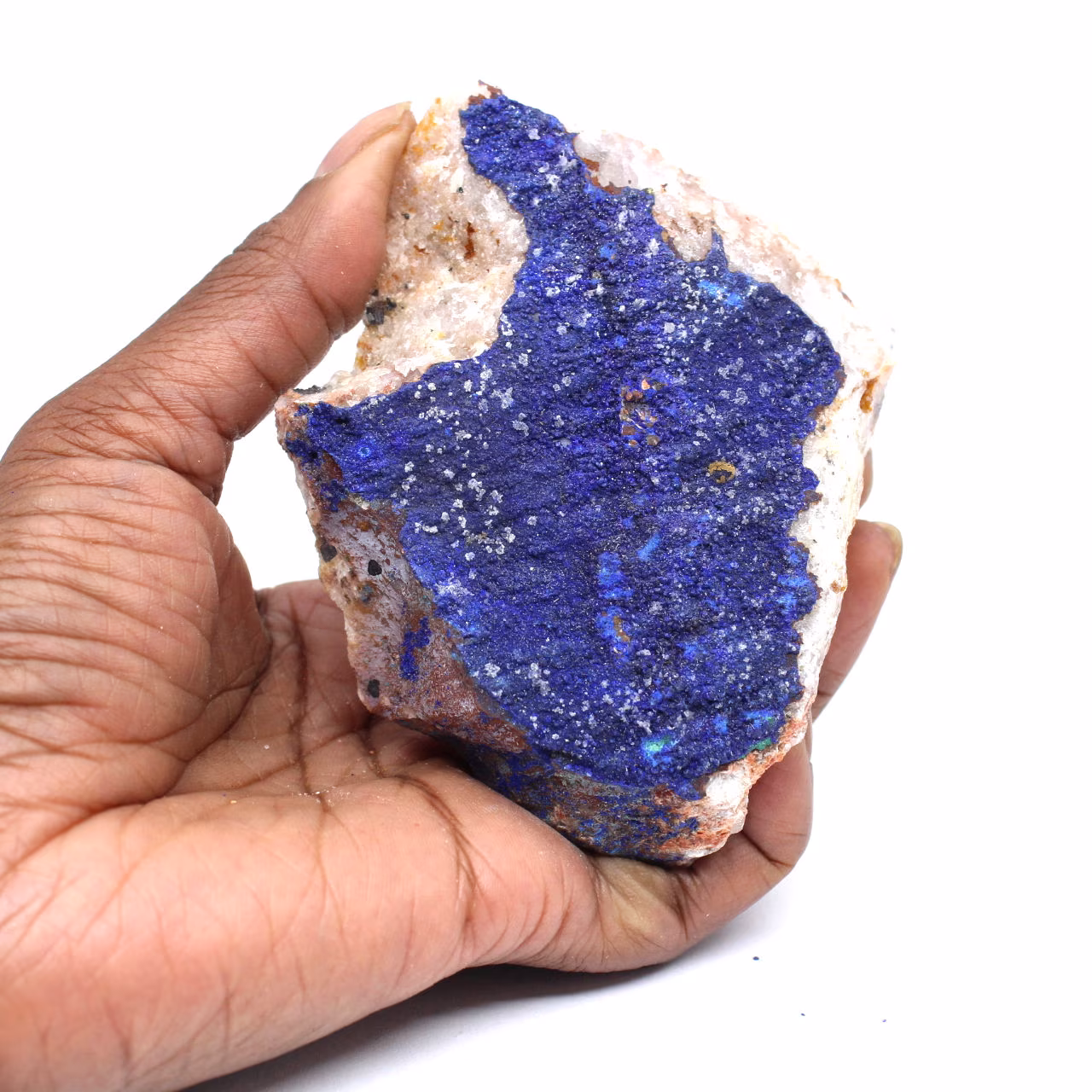 Azurite and galena