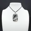 Tourmaline quartz pendant - 0
