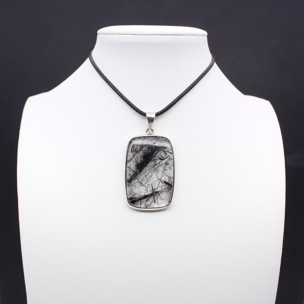 Tourmaline quartz pendant