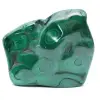 Polished malachite block - 0
