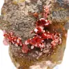 Vanadinite crystals on ganges - 0