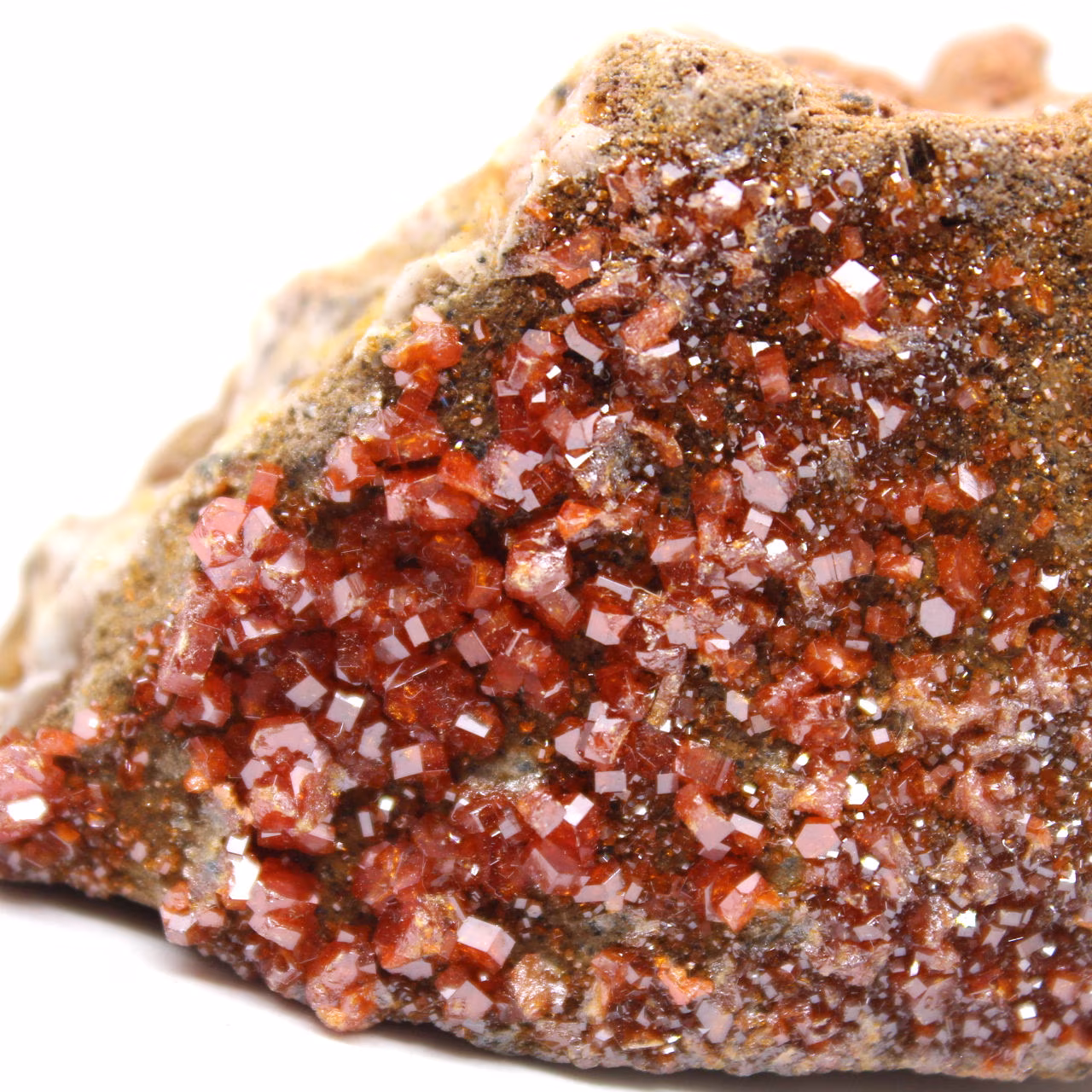 Natural vanadinite stone