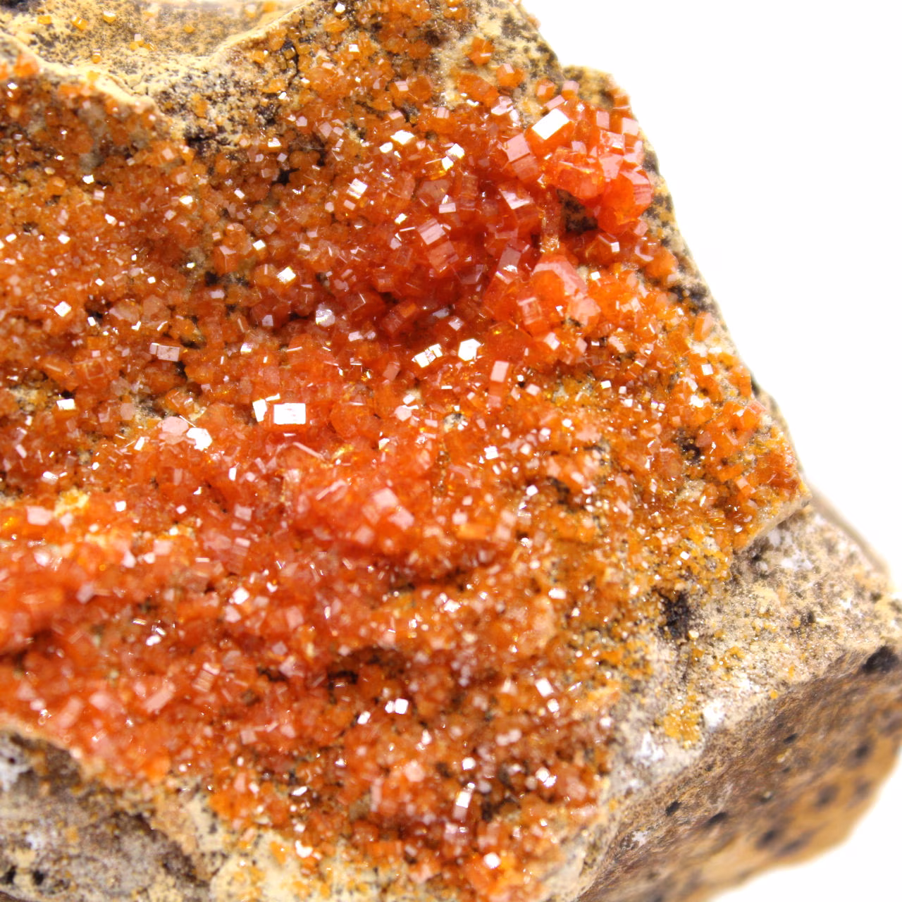Vanadinite crystals