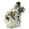 Large pyrite cubes with quartz crystals - 2