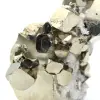 Large pyrite cubes with quartz crystals - 7