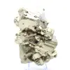 Large pyrite crystals with calcite - 1