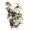 Large pyrite crystals with calcite - 3
