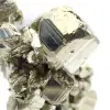 Large pyrite crystals with calcite - 4