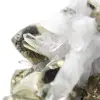 Large pyrite crystals with calcite - 9