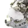 Pyrite on matrix with calcite and quartz - 6