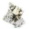 Pyrite on matrix with calcite and quartz - 1