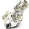 Pyrite on matrix with calcite and quartz - 4