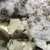 Pyrite on matrix with calcite and quartz - 6