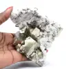 Pyrite on matrix with calcite and quartz - 8
