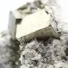 Pyrite on matrix with calcite and quartz - 6