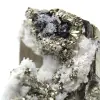 Pyrite on matrix with calcite and quartz - 8