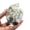 Pyrite on matrix with calcite and quartz - 9