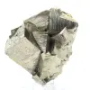 Pyrite crystals on base - 0