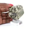 Crystallized pyrite on base - 8