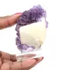 Amethyst Druse with Calcite - 0