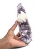 Calcite on Amethyst - 0